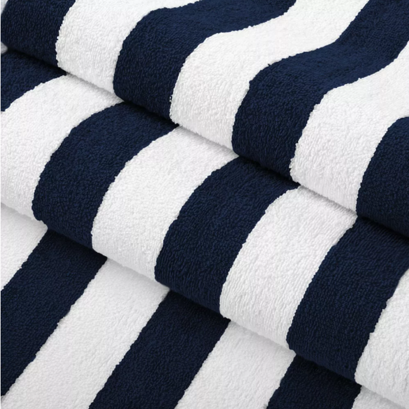 Buy cheap The Signature Stripe Cabana Towel: A Premium Soft, Absorbent, and Quick-Drying Large Beach Towel with Exclusive Yarn-Dyed Stripes from wholesalers