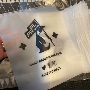 Buy cheap Custom Print Biodegradable Frosted Transparent Plastic Slide Zip Self Seal Plastic Bags With Logo For Packing Clothes from wholesalers