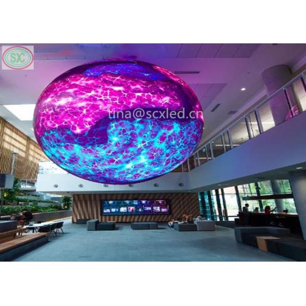 Quality Video/Text/Image Display Sphere LED Screen with Front Service and ISO Certification for sale