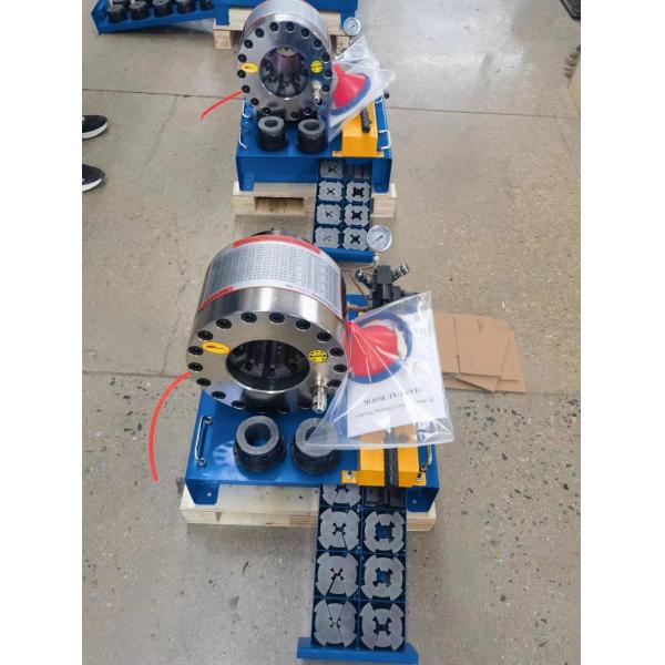 10pcs/H Diesel Pipe Crimping Machine Button Operate Portable Hose Crimper 600t