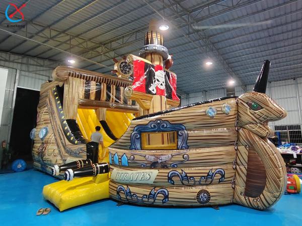 Buy cheap Customized PVC Inflatable The Pirate Ship Inflatable Obstacle Course Playground from wholesalers