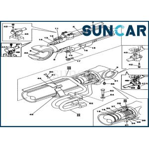 Buy cheap LZ00445 Cylinder Seal Kit Boom Repair Kits Fits CASE CX210N CX210LR Sealing Part from wholesalers