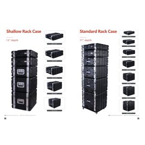 6U ABS Rack Case With Removable Doors For 2U 4U 3U 8U 10U Spaces