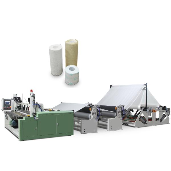 Buy cheap Fully Automatic Toilet Roll Rewinding Machine Production LINE With Embossing Unit , Point To Point from wholesalers