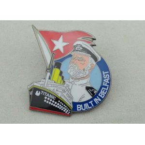 TITANIC Memorial Soft Enamel Pin With Iron Die Struck and Black Nickel Plating