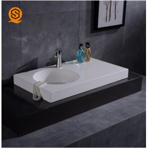 Buy cheap Linear Design Solid Surface Wash Basin Under Counter Wash Basin from wholesalers