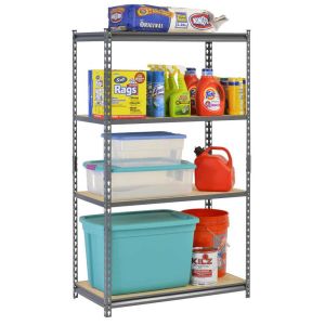Buy cheap Boltless Rivet Metal Garage Rack With Adjustable Wooden Tiers from wholesalers