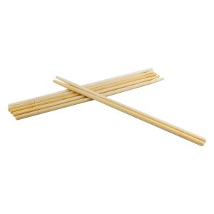 China 9Inch Printed Round Smooth Disposable Bamboo Chopsticks With Logo on sale