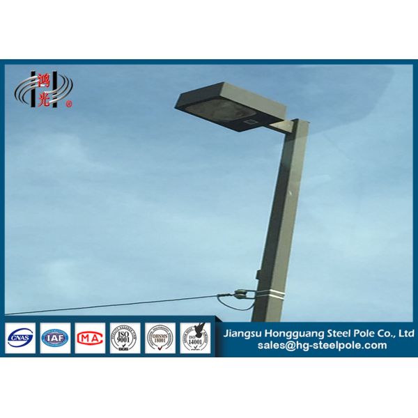 Quality Anti Corrosive Steel Utility Poles Galvanized Steel Pole For Square / Stadium for sale