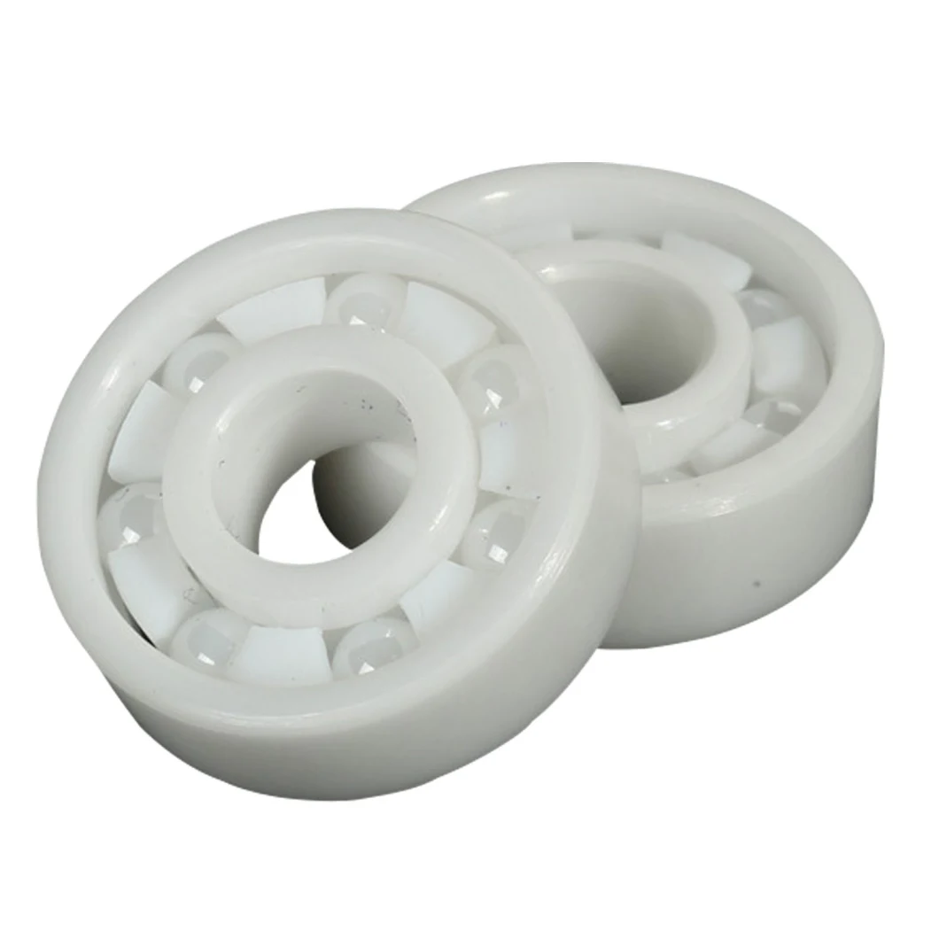 Zirconia Full Ceramic Bearing 6200 6201 6202 6203 6204 6205 6206 6207 6208 Glass Steel Si3n4 Zro2 Ceramic Balls PTFE Peek PP POM Plastic Bearing