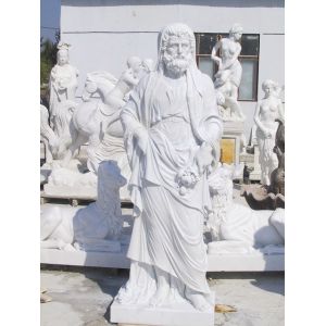 Buy cheap Western Man white marble statues with polish finish from wholesalers