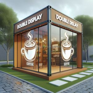 Wall 50mm Wave Sandwich Panel Hotel Pop-up Container Coffee Restaurant Bar Cafe