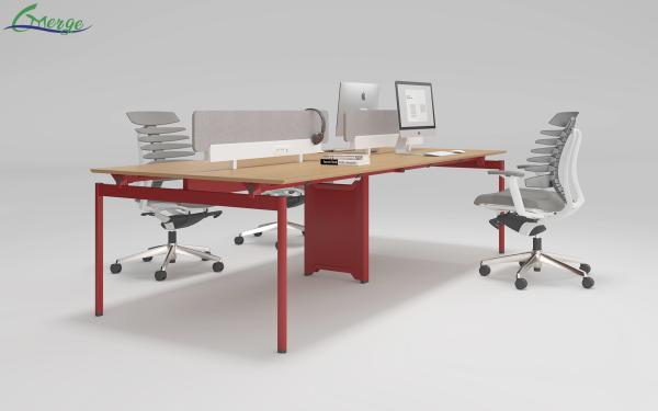 Quality Space Office Workstation of Open Lockable Drawers and 4 Compartments for Professional Workstations for sale