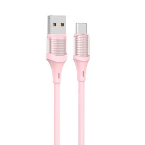 Buy cheap OEM Pink USB to Type-C Cord Charge Smart Devices with CC60W/CL27W 3A Output from wholesalers