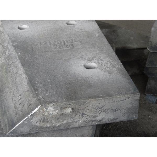 Buy cheap Hardness HRC58 White Metal Casting Cr18 Hopper Car Block Liners from wholesalers