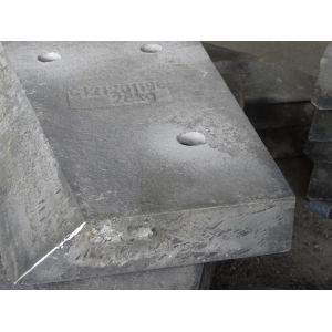 Buy cheap Hardness HRC58 White Metal Casting Cr18 Hopper Car Block Liners from wholesalers