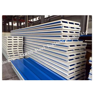 Buy cheap Lightweight Heat Insulation PU Sandwich Panels for Roof Cladding Systems Easy Assembling product