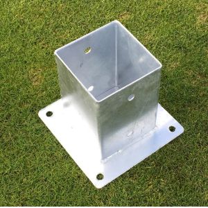 Buy cheap Second Operation Custom Made Metal Brackets Pole Anchor for Wood Posts from wholesalers