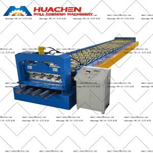 Buy cheap Used Steel Floor Tile Making Machine PLC Controlled Roof Decking Roll Forming Machine With Core Motor Component from wholesalers