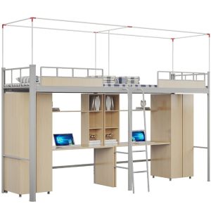 Buy cheap Support customization Beautiful and practical, double student apartment bed with curtain frame from wholesalers