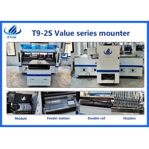 Buy cheap Modlue T9-2S 380AC 50HZ High Speed SMT Placement Machine For 250mm Width PCB Roll To Roll from wholesalers