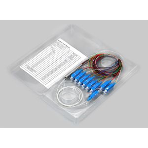 Buy cheap FTTX Fiber Optic 1*8 FTTH PLC Splitter Mini Type Sc/upc Connector from wholesalers