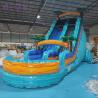 Buy cheap Custom Inflatable Waterslide Palm Tree Bouncy Water Slide PVC Inflatable Slide With Pool from wholesalers