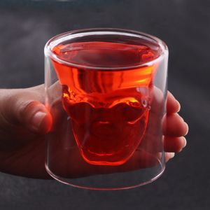 Buy cheap Cylinder 150ml Skull Shaped Bar Borosilicate Wine Glasses from wholesalers