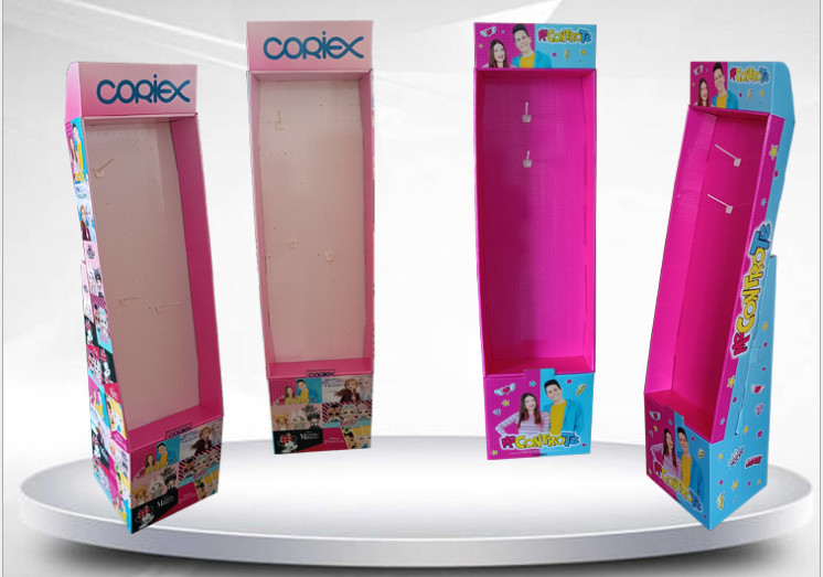 Buy cheap Shopping Mall Cardboard Pos Display Stands With Hooks Die Cut from wholesalers