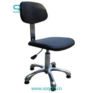 Buy cheap PU Leather CleanRoom ESD Chair With Plastic Armrest from wholesalers