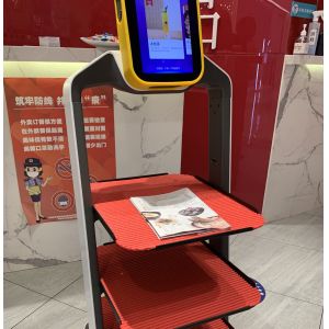 Buy cheap No Dust Automated Food Delivery Robot Restaurant BBQ Sushi Steak from wholesalers