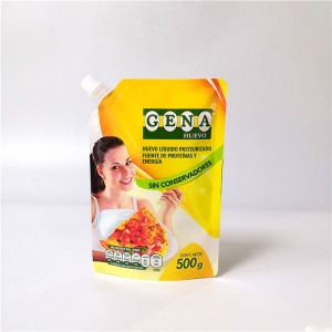 Buy cheap Plastic Beverage Stand Up Pouches Reusable Fruit Juice Drink Spouted Bag With Cap from wholesalers