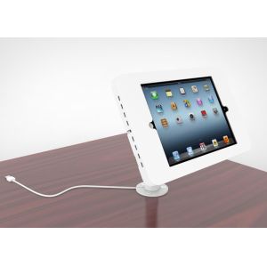 Buy cheap Adjustable Goose Neck Ipad Kiosk Stand Metal Desk Mounted Enclosure Powder Coated Finish from wholesalers