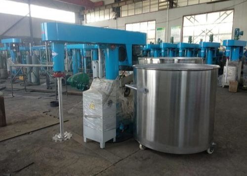 Hydraulic Lift 2000L Emulsion Paint Dispersion Machine / Paint Dispersion Mixing