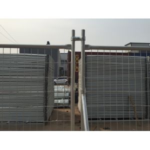Buy cheap Temp Wire Fence Panels 1.8m*2.5m panel mesh 60mm*150mm diameter 3.0mm AS/NZS4687-2007  HDG 84 microns /600 gram/sqm zinc from wholesalers