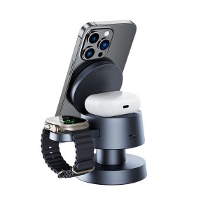 15W Mushroom Design Magnetic Wireless Charger With Night Lamp