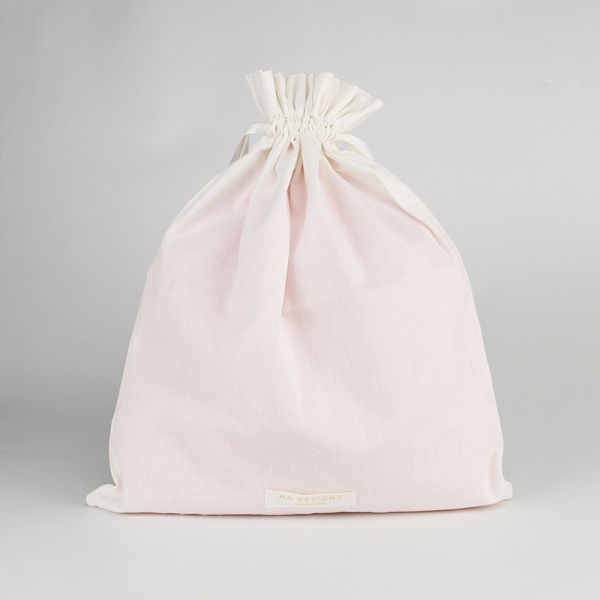 Buy cheap Custom Design Drawstring Cosmetic Packaging Bag pouch With Fabric Label from wholesalers