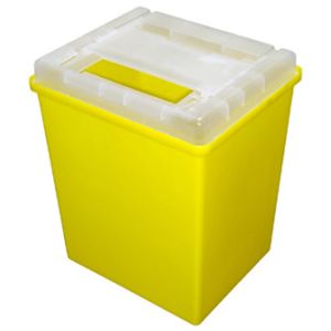 Buy cheap Red / Yellow Syringe Disposal Container 8L , Medical Waste Disposal Containers from wholesalers