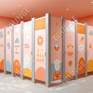 Support Customized Design Options Toilet Cubicle for Restroom Dividers