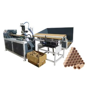 Buy cheap PLC Touch Screen Paper Pipe Core Cutting Machine with Auto Loading from wholesalers