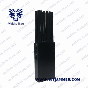 Buy cheap 12 Bands CDMA UHF VHF 25m 12W Handheld Signal Jammer from wholesalers