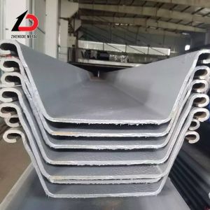 Buy cheap Factory Low Price Sy290 Cold Rolled U Steel Sheet Pile Hot Rolled U-Type for Retaining Wall Cold Rolled Larsen Steel Sheet Piles from wholesalers