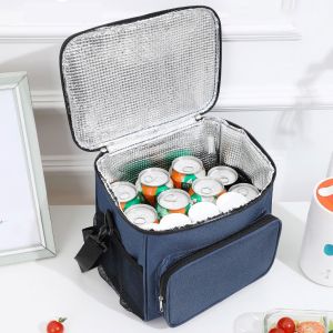 Custom Insulated Lunch Bags 10.5L Leakproof Freezable Cooler Bag With Adjustable