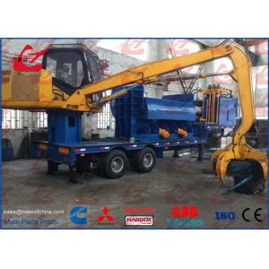 Buy cheap Tailer Mounted Hydraulic Scrap Baler Logger Press Diesel Engine drive from wholesalers
