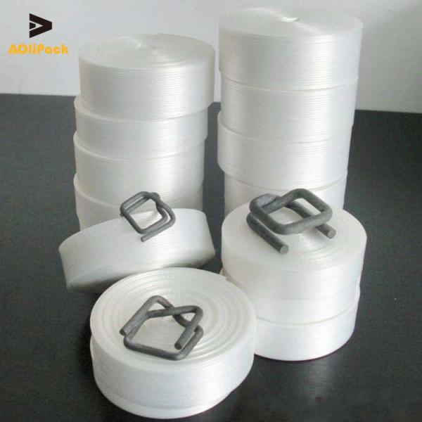 Buy cheap Steel Buckle 1100m 500kg Woven Polyester Strapping from wholesalers
