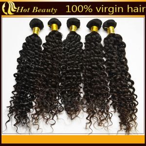 Buy cheap Custom Natural Black Remy Virgin Human Hair Extensions Deep Wave from wholesalers