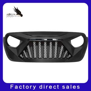 Car Grille For 2018-2022 Jeep Wrangler JL ABS Shark Grill Front Bumper Grille