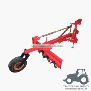 Buy cheap 5GBRW - tractor 3point hitch grader blade with rippers with rear support wheel 5Ft from wholesalers