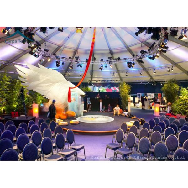 Buy cheap Aluminum Commercial Party Tent Wind - Resistant With Beautiful Decoration from wholesalers