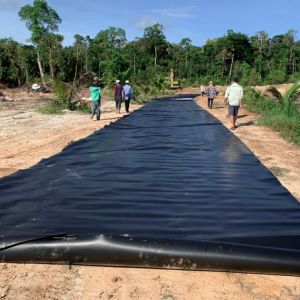 Buy cheap 40 mil HDPE Geomembrane Pond Liner with Reinforced Waterproofing Polyethylene Material from wholesalers